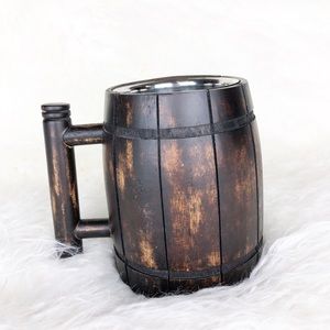 Beer Barrel Mug Drinking Cup Used